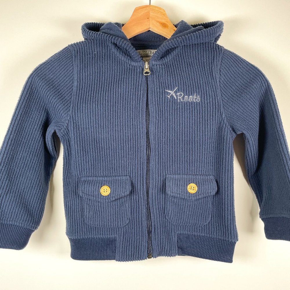 Roots Full Zip Hooded Sweater sz 5
